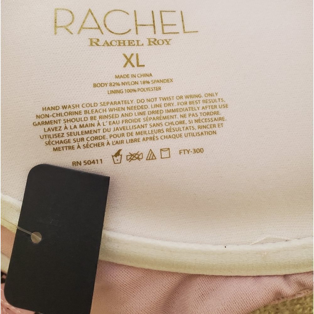 Rachel Roy Python-Print Underwire Bikini Top XL - Picture 8 of 8